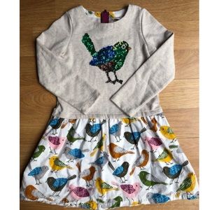 Mini Boden sequin bird dress